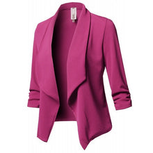 Load image into Gallery viewer, Women Black Blazers Cardigan Coat 2020 Long Sleeve Women Blazers