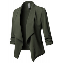 Load image into Gallery viewer, Women Black Blazers Cardigan Coat 2020 Long Sleeve Women Blazers