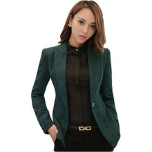 Load image into Gallery viewer, Women Notched Collar Blazer With Slanted Pocket New Fall Winter